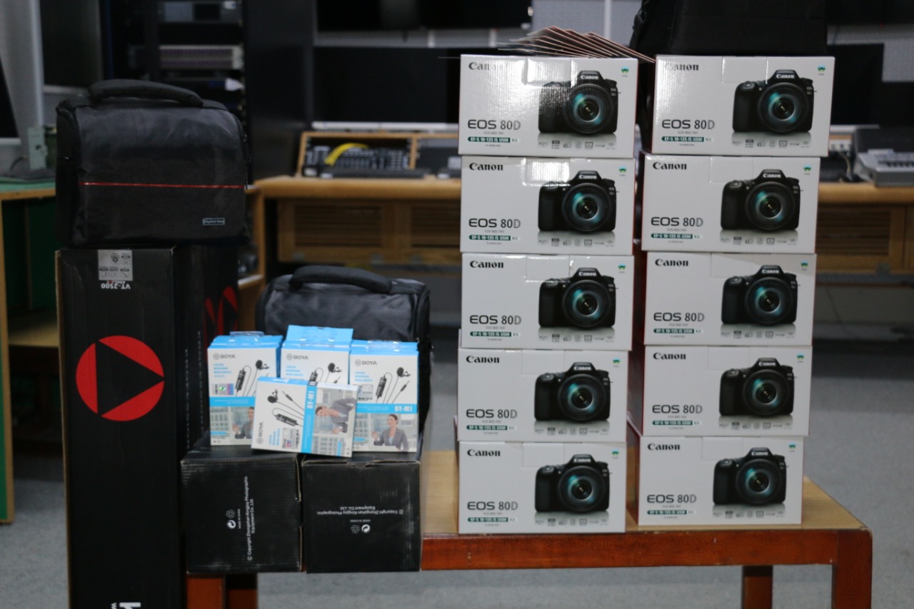 10 advanced digital TV cameras to Radio and Television Department
